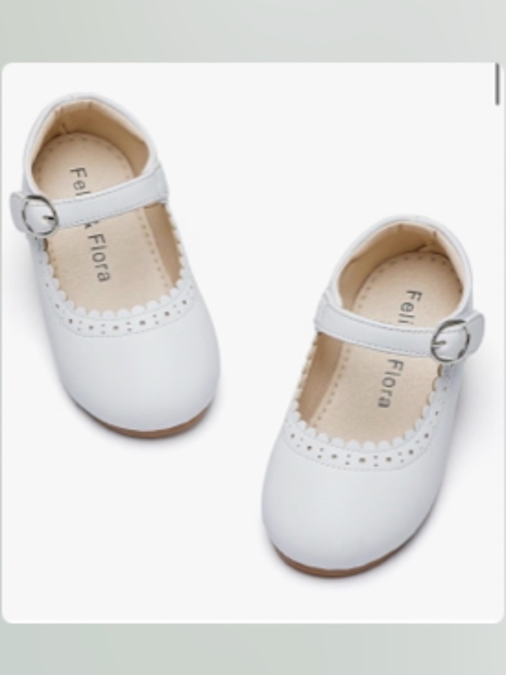 Felix & Flora Toddler Girl Scalloped Eyelet Dress Shoes